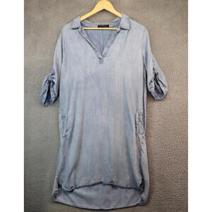 Velvet Heart Dress Women XL Chambray Blue Prairie Tunic